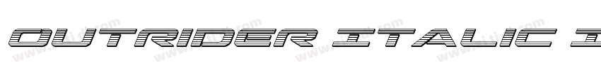 Outrider Italic Ital字体转换